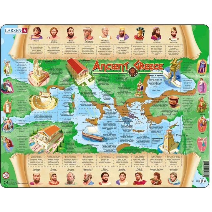 Larsen puzzle - Ókori Görögország, 95 darab (63279)