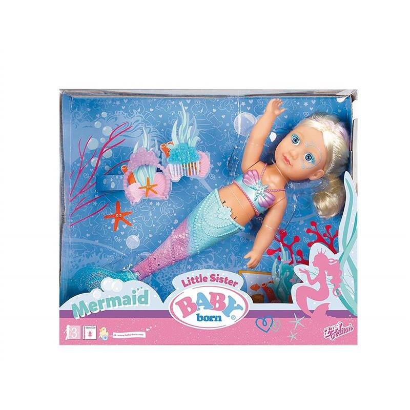 Jucarie Baby Born Little Sister Mermaid
