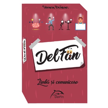 DelFan - Limba si comunicare. Joc cu 64 de cartonase ce contine 4 arii super distractive: Cultura generala, mima, descriere verbala si desen DelFan - Limba si comunicare. Joc cu 64 de cartonase ce contine 4 arii super distractive: Cultura generala, mima, descriere verbala si desen