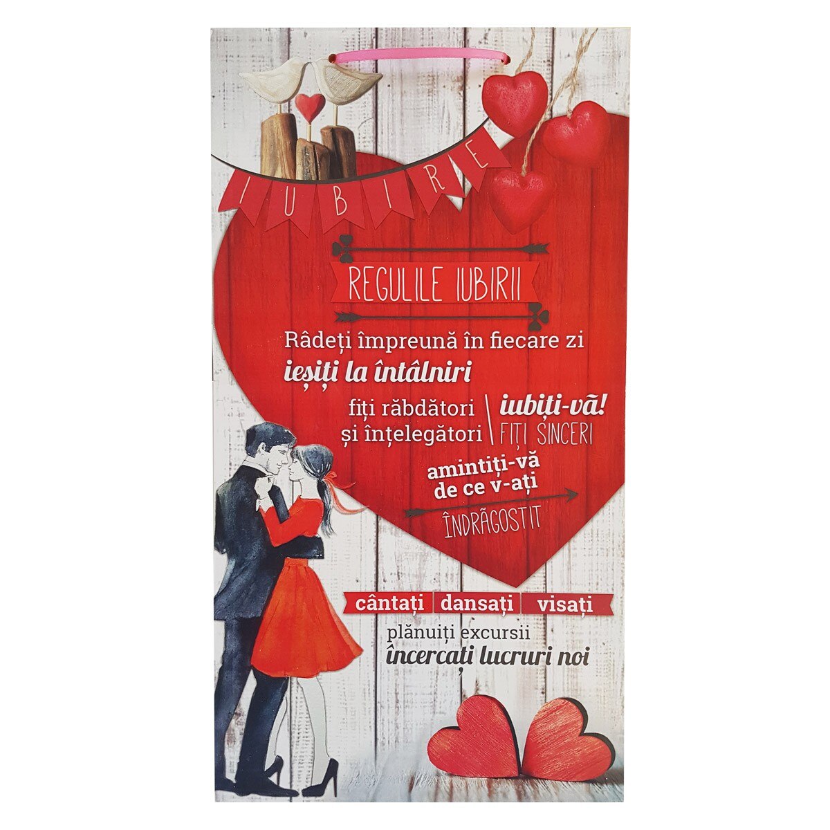 Tablou decorativ Regulile Iubirii, mdf