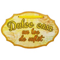 Tablita Dulce Casa, din lemn