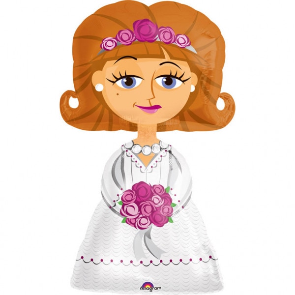 Balon folie Nunta Mireasa (Bride) airwalker - 71 x 122cm