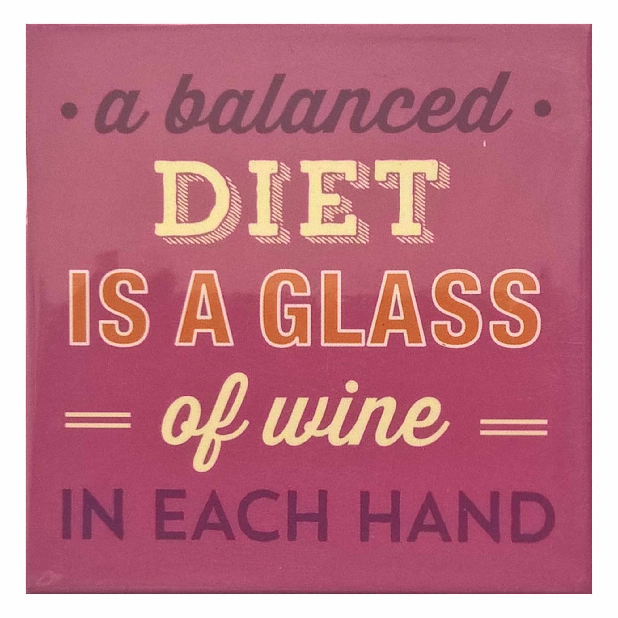 Magnet de frigider A balanced diet