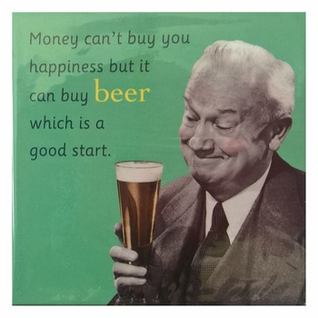 Magnet de frigider Money can't buy you happiness Magnet de frigider Money can't buy you happiness