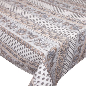 Fata De Masa Bondia Model Valerie 110 140 Cm X 180 Cm Gri Bej Flori Geometric Emag Ro