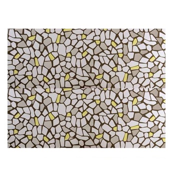 Folie decorativa pentru geam autoadeziva mozaic gri si galben, 10 m x 0.9 m Folie decorativa pentru geam autoadeziva mozaic gri si galben, 10 m x 0.9 m