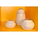 Vaza ceramica 10 cm culoarea fildes