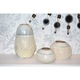 Vaza ceramica 10 cm culoarea fildes