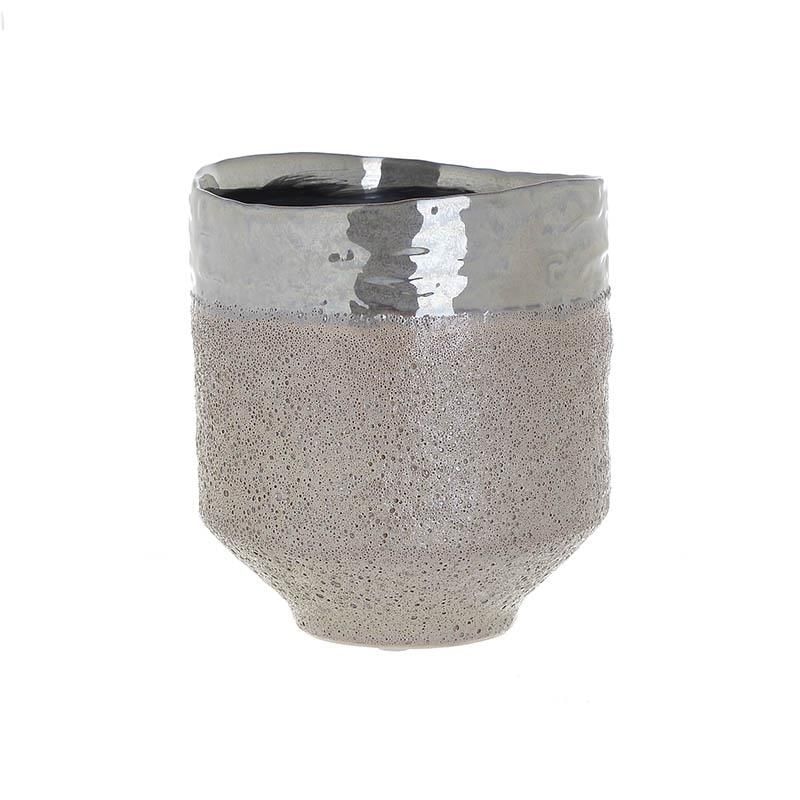 Vaza ceramica 14.5 cm culoarea bej