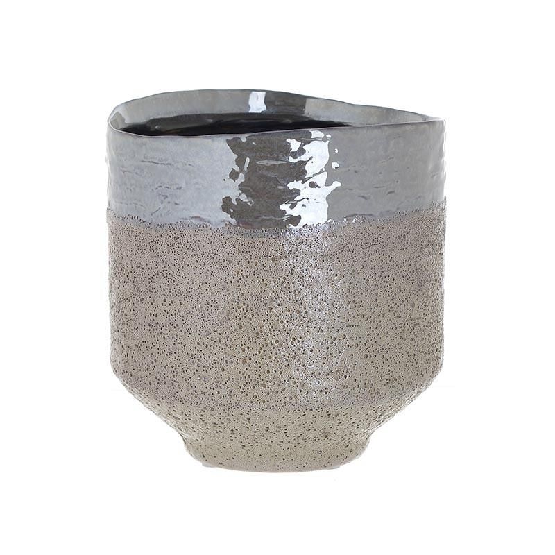 Vaza ceramica 17 cm culoarea bej