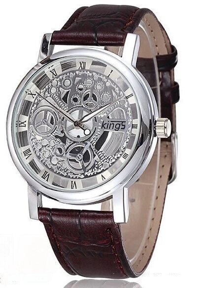 Ceas dama casual Quartz Kings Lady, maro-argintiu