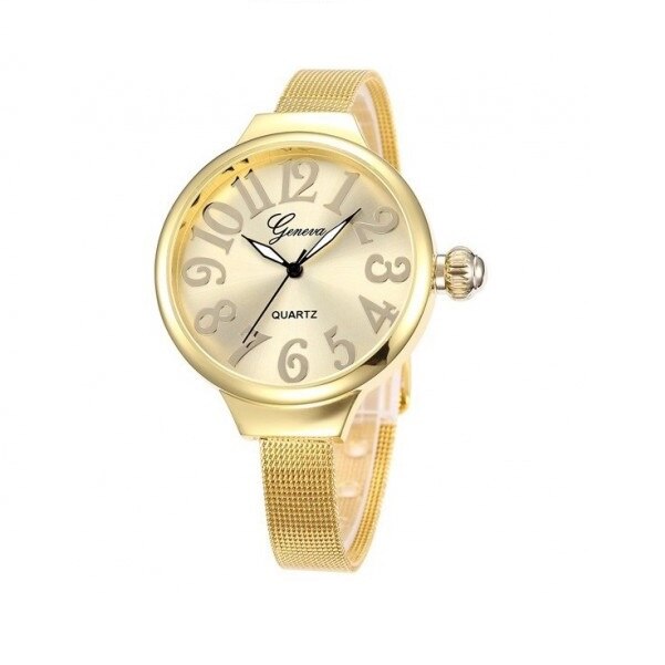Ceas dama casual Geneva SlimLine, gold