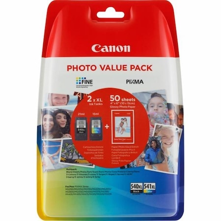 Комплект мастилени касети Canon PG540XL/CL541XL и фото хартия GP-501