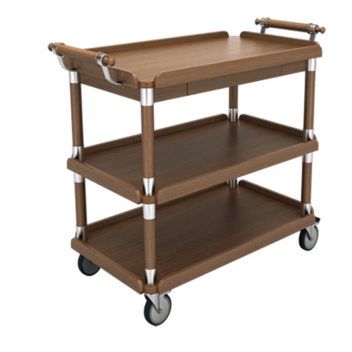 Carucior pentru servire cu 3 polite Moratti, 970x480x770 mm