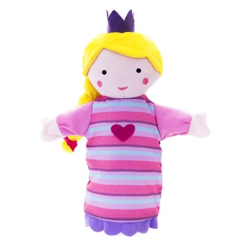 Papusa Princess pentru teatru, Eurekakids, Roz, 25x25 cm Papusa Princess pentru teatru, Eurekakids, Roz, 25x25 cm