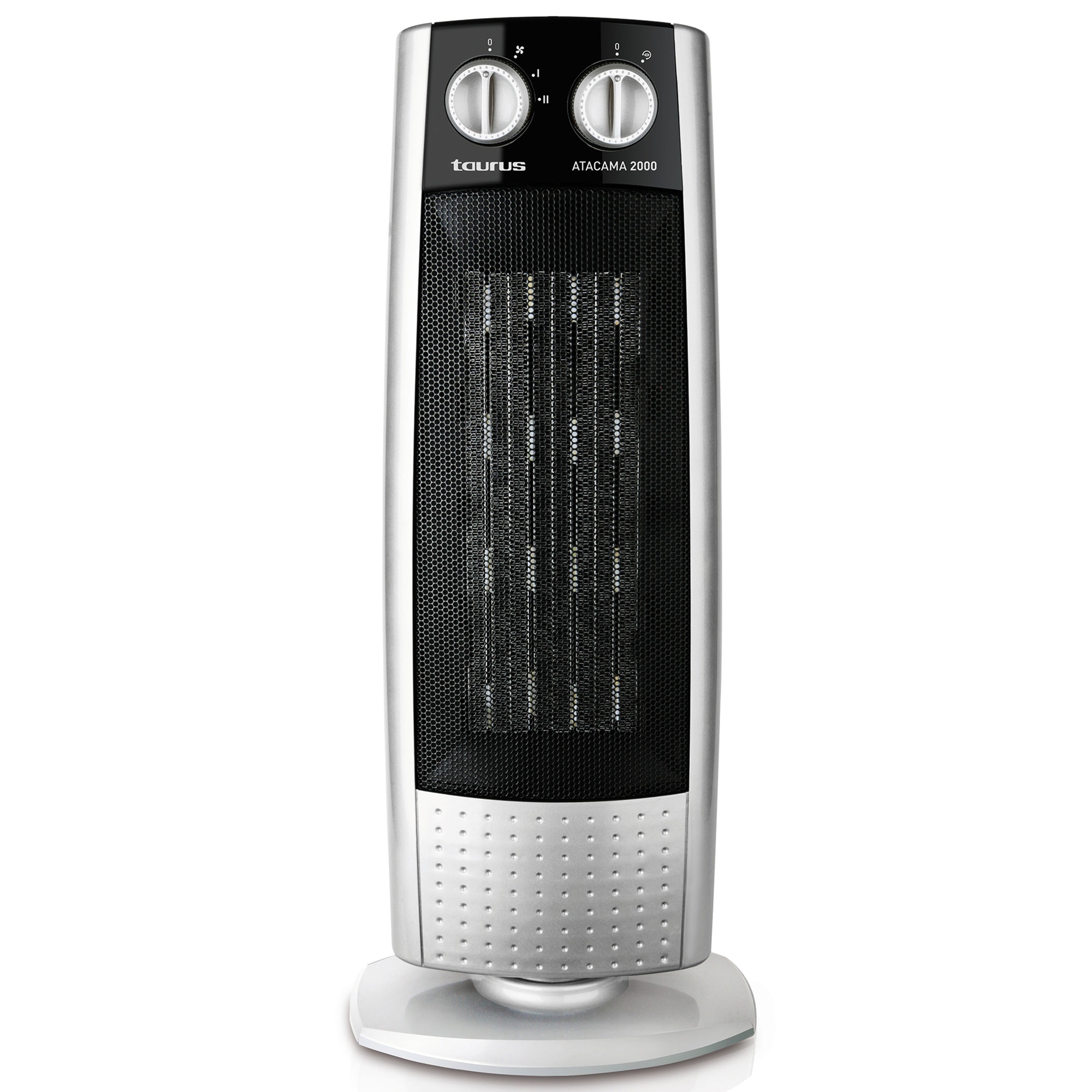 Aeroterma ceramica Taurus ATACAMA 2000. 2000W, 2 trepte putere + Aer rece, termostat reglabil, baleiere 75º, protectie la supraincalzire