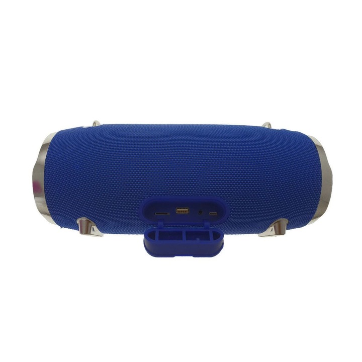 Boxa bluetooth Extreme2,USB si microsd player,AUX,IPX5, albastra,lungime 29 cm,diametru 10cm,greutate 1.2 Kg