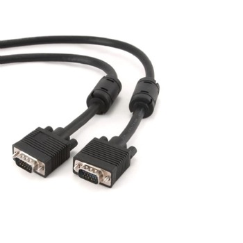 Cablu monitor VGA dublu ecranat 5 metri Negru, GEMBIRD Cablu monitor VGA dublu ecranat 5 metri Negru, GEMBIRD