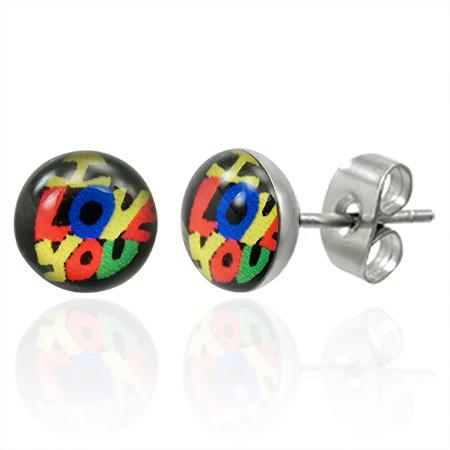 Cercei BeSpecial, ESL0183, Inox, Diametru 7 mm