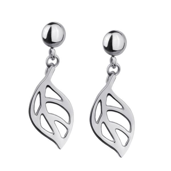 Cercei otel inox cu frunzulite - BeSpecial 2556, 2,1, Argintiu