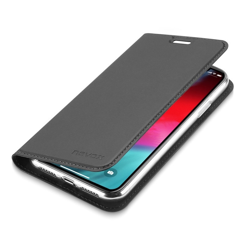 Husa book Nevox Vario pentru Apple iPhone Xr Basalt Grey