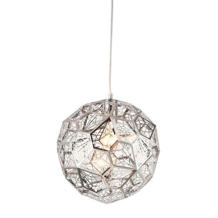 PLATINET, Platinet PPL06CH ORION függőlámpa, 40W, E27, 120 cm, 30x30 cm, ezüst