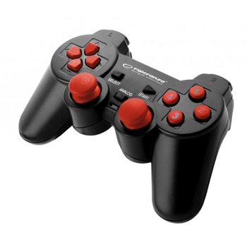 Controller Esperanza EGG102R Warrior, cu vibratii, PC Controller Esperanza EGG102R Warrior, cu vibratii, PC