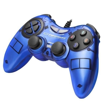 Controller Esperanza EGG105B Fighter, cu vibratii, PC Controller Esperanza EGG105B Fighter, cu vibratii, PC