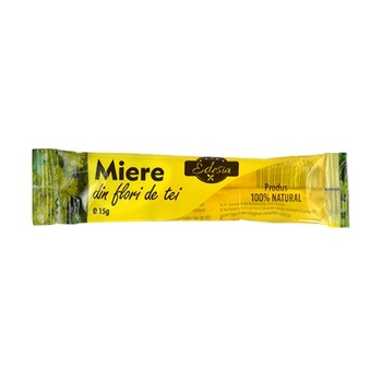 Set 50 bucati Miere de Tei, Edesia, plic, 15 g Set 50 bucati Miere de Tei, Edesia, plic, 15 g