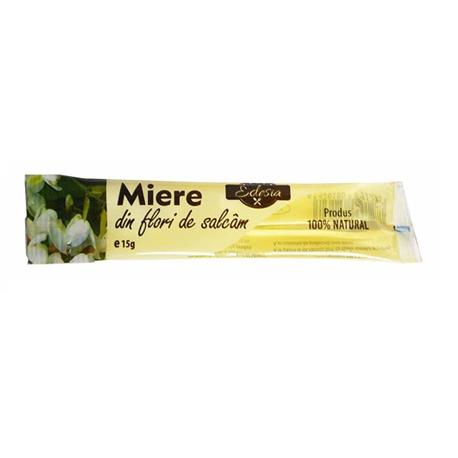 Set 100 bucati Miere de Salcam, Edesia, plic, 15 g