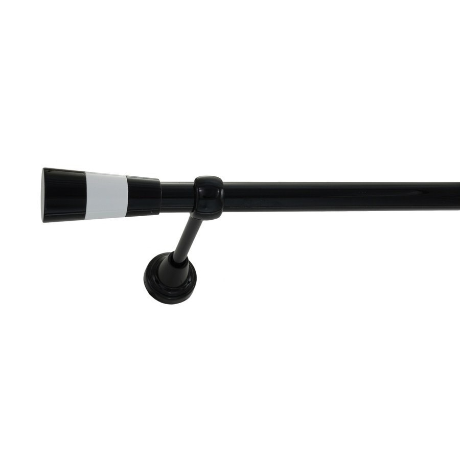 Galerie simpla Valeo, grosime 19mm,negru lucios, 200 cm