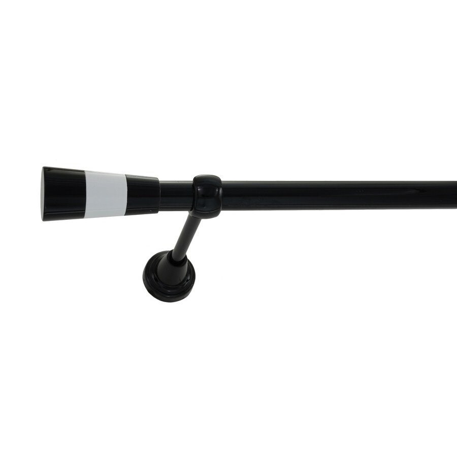 Galerie simpla Valeo, grosime 19mm,negru lucios, 300 cm