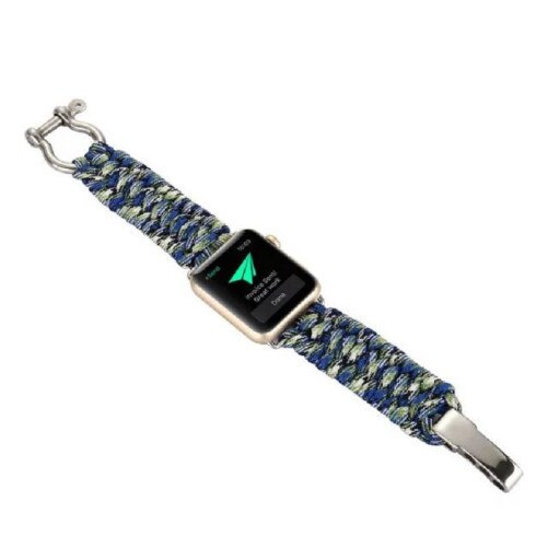 Curea pentru Apple Watch 1/2/3/4/5/6/7 42 mm iUni Elastic Paracord