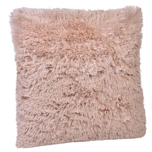 Perna decorativa iMK® cu blanita, patrata, bej