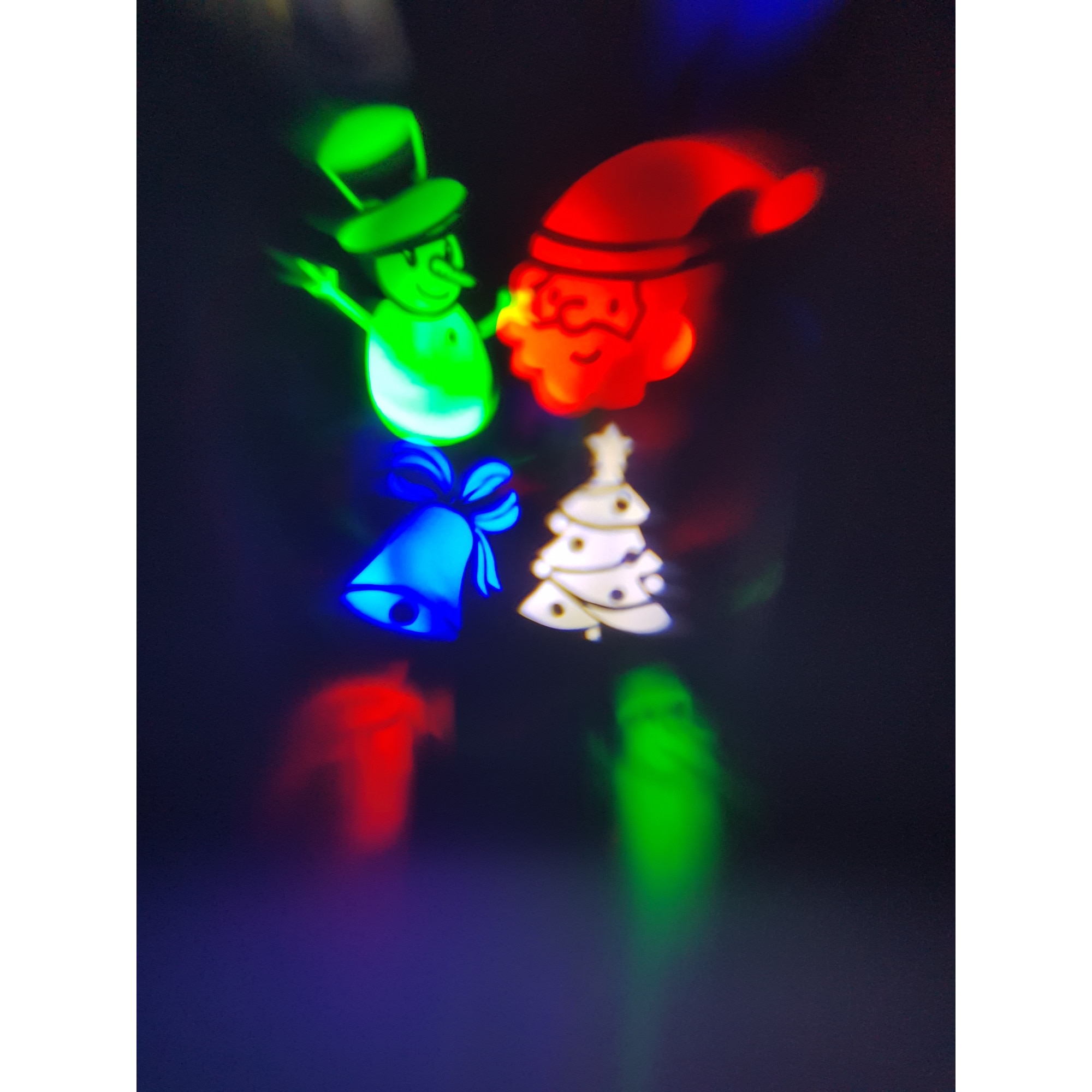 Proiector de interior cu proiectie forme de craciun, 2 dispozitive