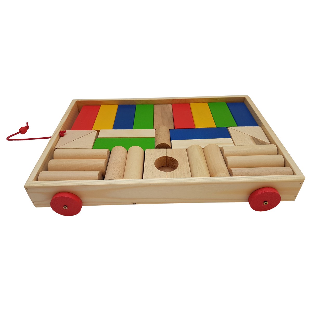 Cuburi lemn, remorca mare