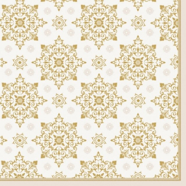 Servetel Duni Craciun, X-Mas deco crem, impaturit in 4, 40x40x cm, 12 buc