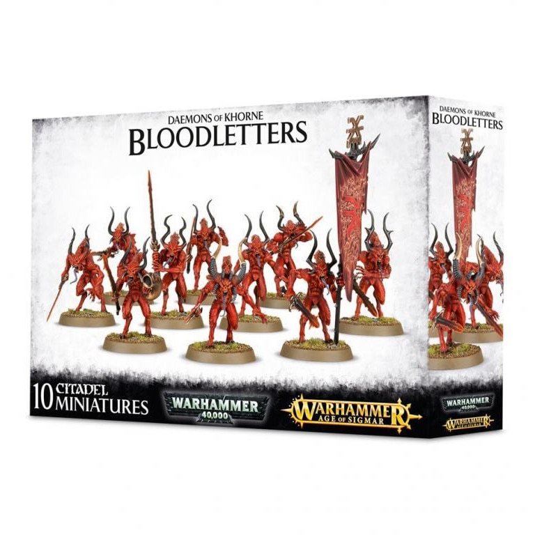 Joc de societate cu miniaturi Warhammer Age of Sigmar - Daemons Of Khorne Bloodletters, limba engleza, extensie
