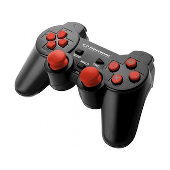 Controller Esperanza EGG107R Trooper cu vibratii, PC/PS3, Rosu Controller Esperanza EGG107R Trooper cu vibratii, PC/PS3, Rosu