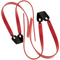 Set doua perechi benzi rosii prastie, latex industrial, 30cm lungime, 12mm latime, 3mm grosime, gume prastii masca gaze