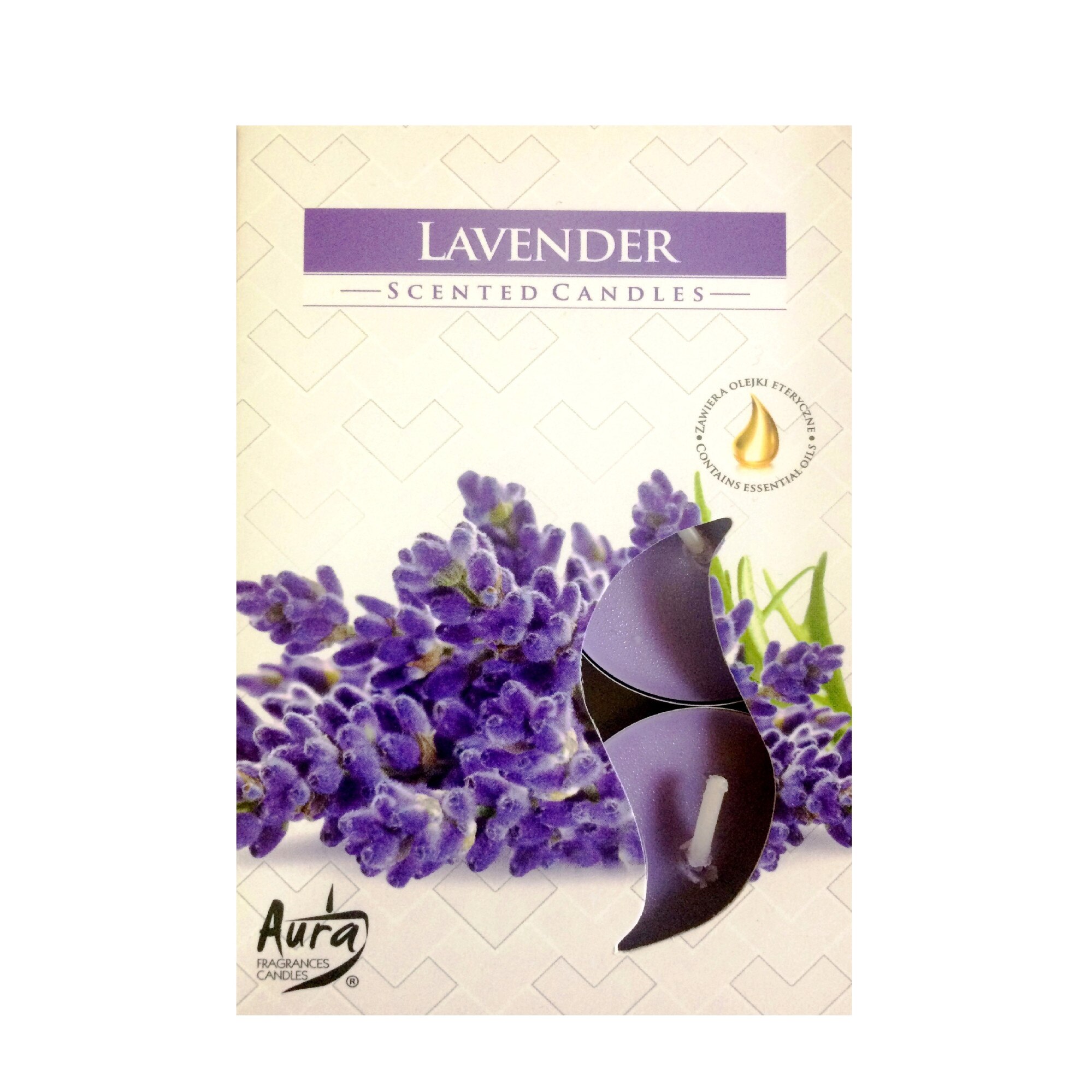 Set 6 Lumanari Pastila Parfumate Lavanda Lavender 4.00x4.00 cm