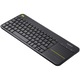 Клавиатура Безжична Logitech K400 Plus Dark, Touchpad, PC-to-TV control, Black