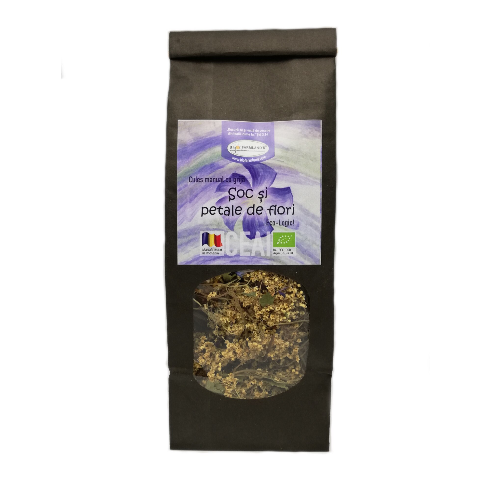 Ceai Soc si petale de flori 40g Bio/ECO Biofarmland
