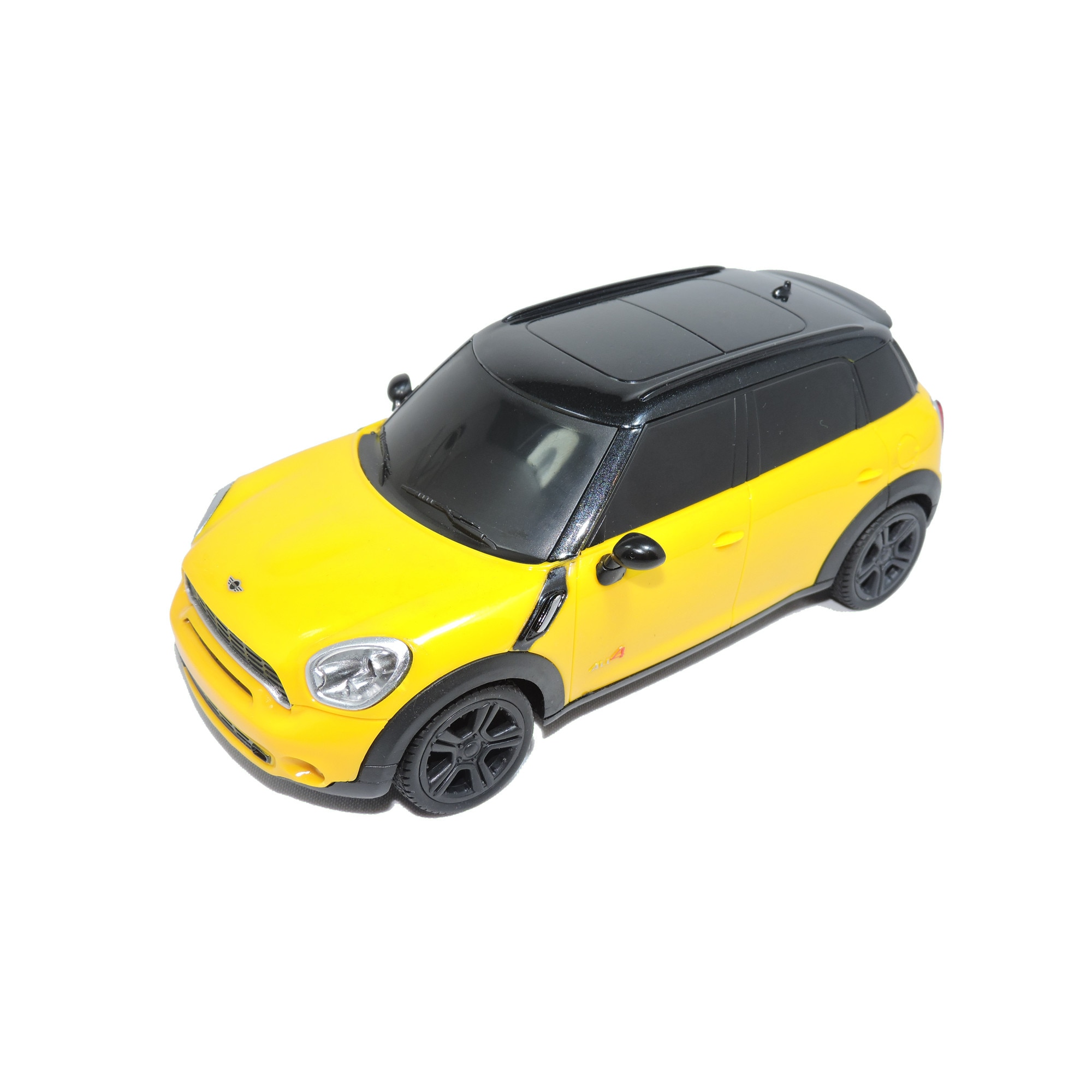 Masinuta cu telecomanda Mini Cooper S, scara 1:24, 4 directii, galben