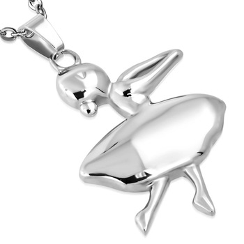 Pandant otel inox cu balerina - BeSpecial 2772, 6, Argintiu Pandant otel inox cu balerina - BeSpecial 2772, 6, Argintiu