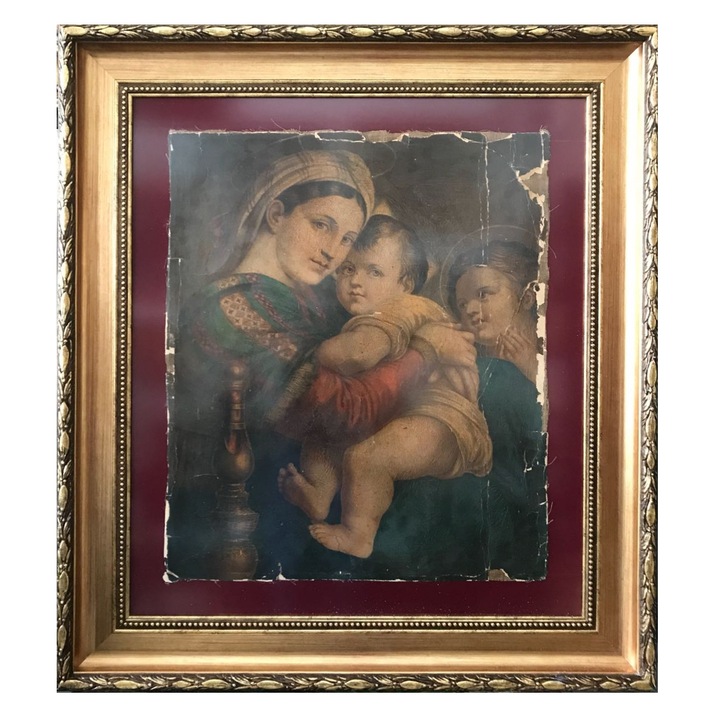 Tablou Icoana Fecioara Maria si Isus 75x85cm