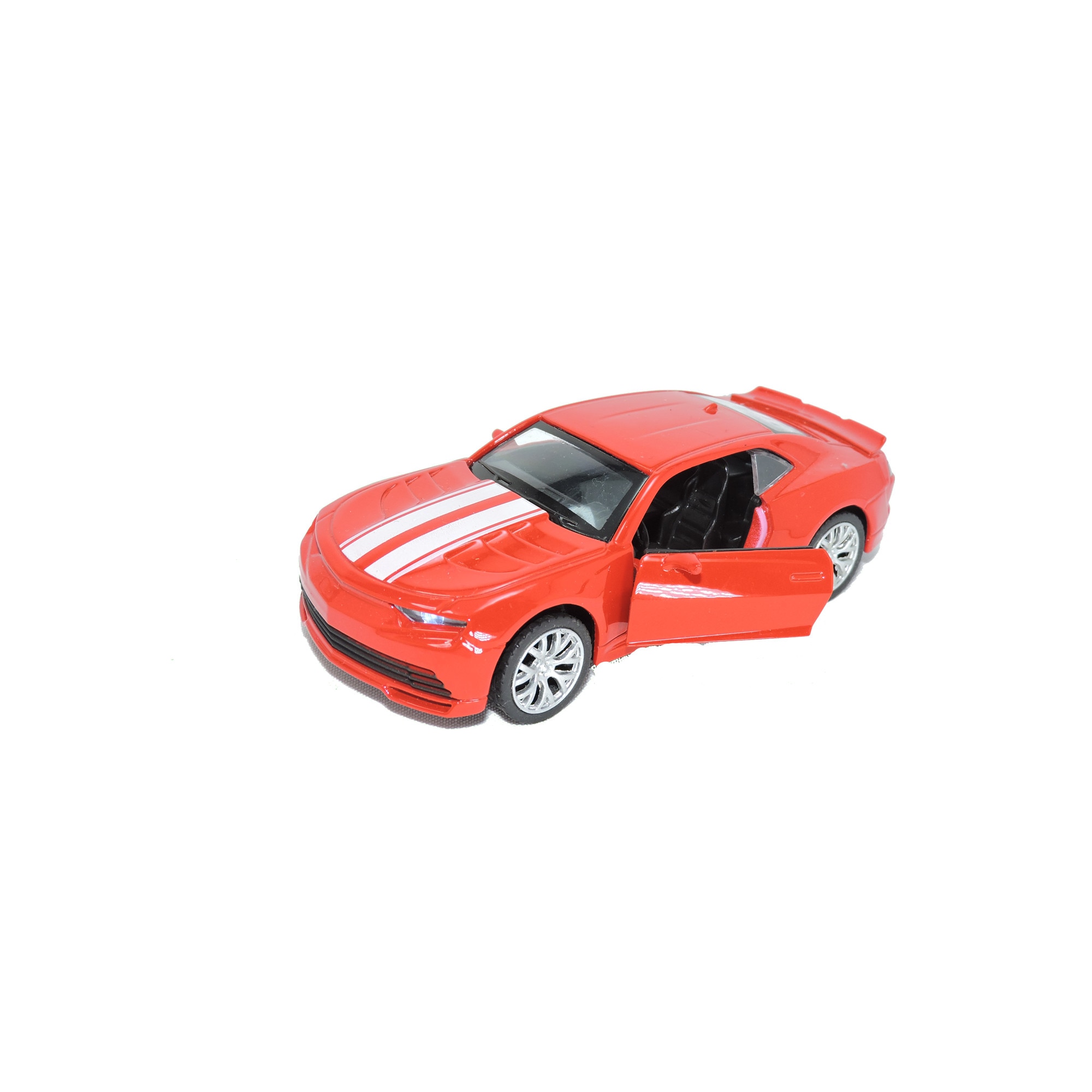 Masinuta Chevrolet Camaro, deschide usile, lumini functionale, scara 1:32, rosu