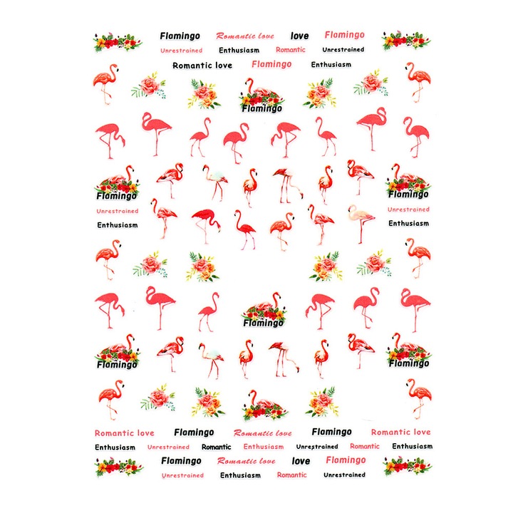Sticker unghii - Flamingo - CA168