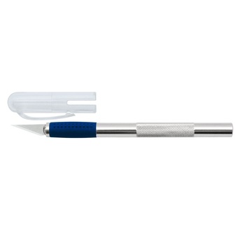 Cutter de precizie tip bisturiu Wedo cu 3 lame de rezerva incluse Cutter de precizie tip bisturiu Wedo cu 3 lame de rezerva incluse