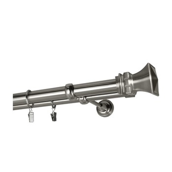 Galerie dubla Verona, grosime 25 si 19mm, inox, 320 cm Galerie dubla Verona, grosime 25 si 19mm, inox, 320 cm